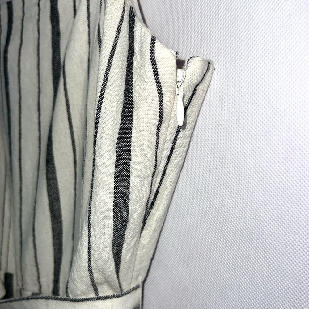 Rachel Roy Collection Woman's Striped Linen Blend Midi Slit Sundress size 0 - Picture 6 of 16